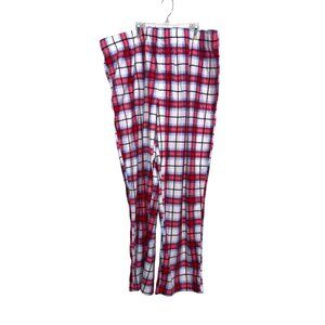 Mens XXL Wondershop Red Plaid Pajama Pants Soft Fleece Sleepwear Made In Vietnam